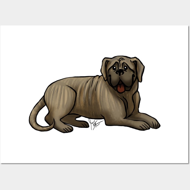 Dog - Bull Mastiff - Brindle Wall Art by Jen's Dogs Custom Gifts and Designs